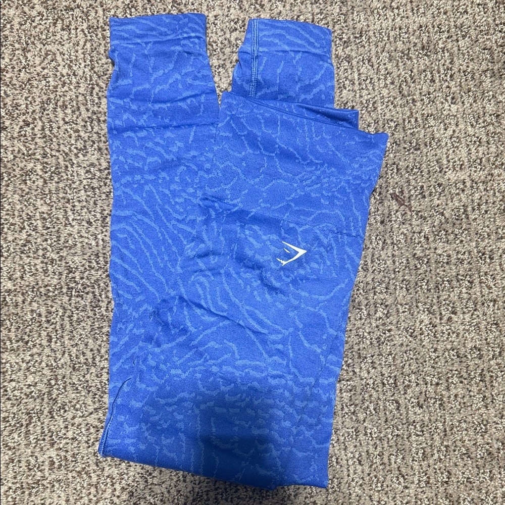 Gymshark Blue Patterned Leggings